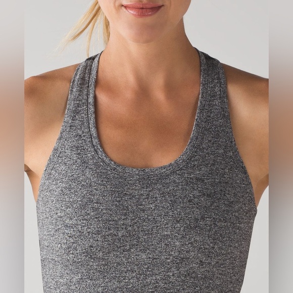 NWOT Lululemon Cool Racerback II - Heathered Black - Picture 7 of 8